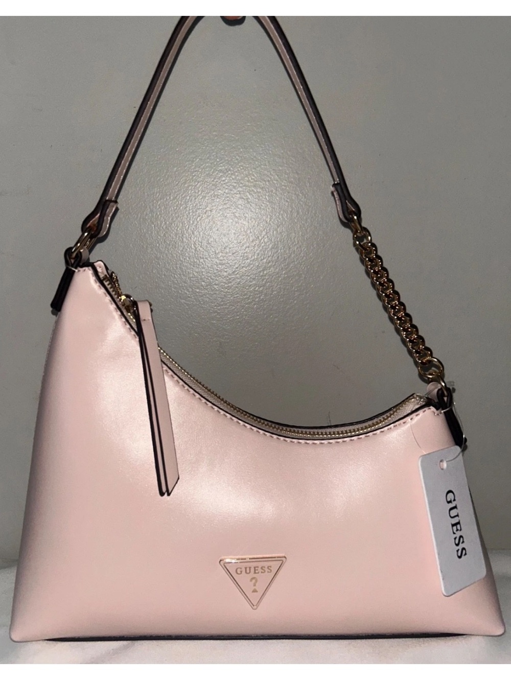 NEW! GUESS Eileen Oblique Shoulder Bag in Soft Pink